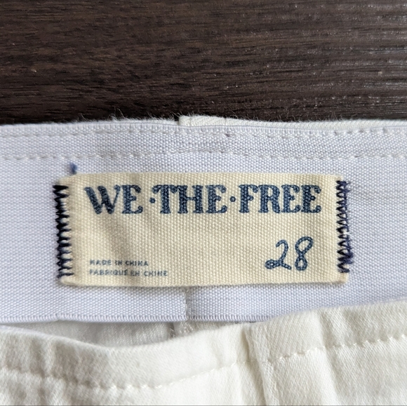 Free People Women's Jenny High Rise Flare Pull-On White Pants Size 28 - Picture 4 of 9